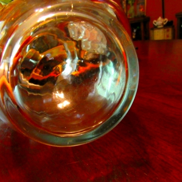 Vintage Large Fluted Clear Smooth Glass Vase - Picture 3 of 7